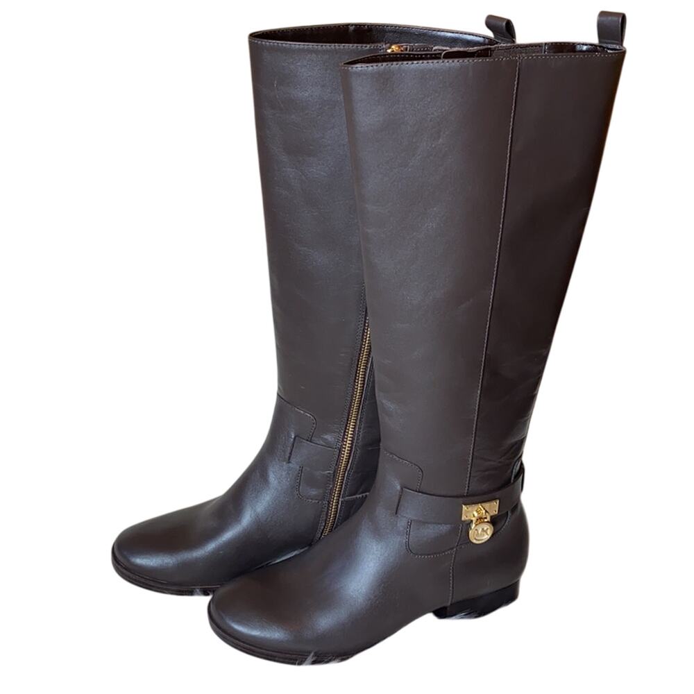 Michael Kors Ryan Leather Riding Boots 5.5 NWOT - Picture 7 of 11